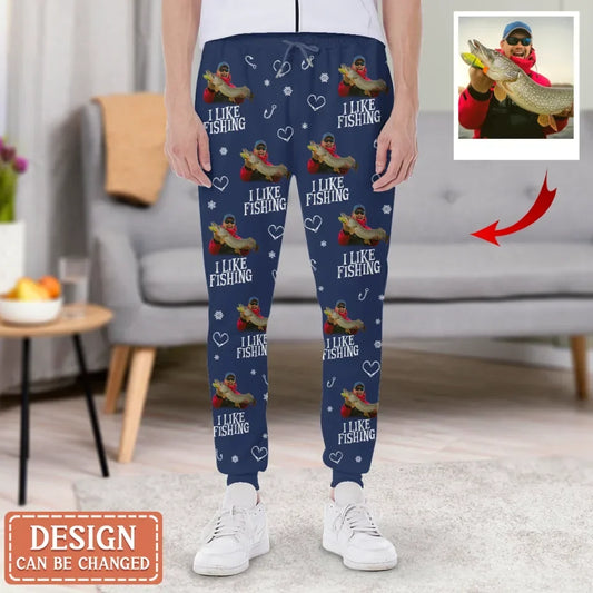 Personalized Merry Fishmas AOP Unisex Sweatpants - Gift Idea For Fishing Lover