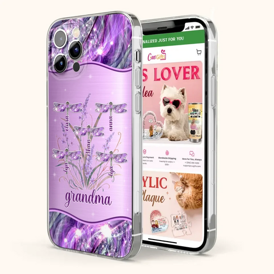 Custom Personalized Grandma Phone Case - Gift Idea For Grandma/ Mom - Case For iPhone/ Samsung