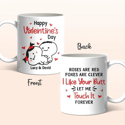 Personalized Couple Coffee Mug - Gift Idea For Husband/Wife - Happy Valentine's Day
