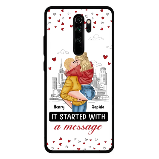 Custom Personalized Couple Phone Case For Xiaomi/ Oppo/ Huawei - Gift Idea For Couple - It Started With A Message