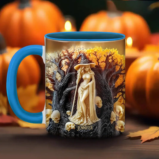 Personalized Witch Accent Mug - Gift Idea For Halloween/Witch - Custom Name
