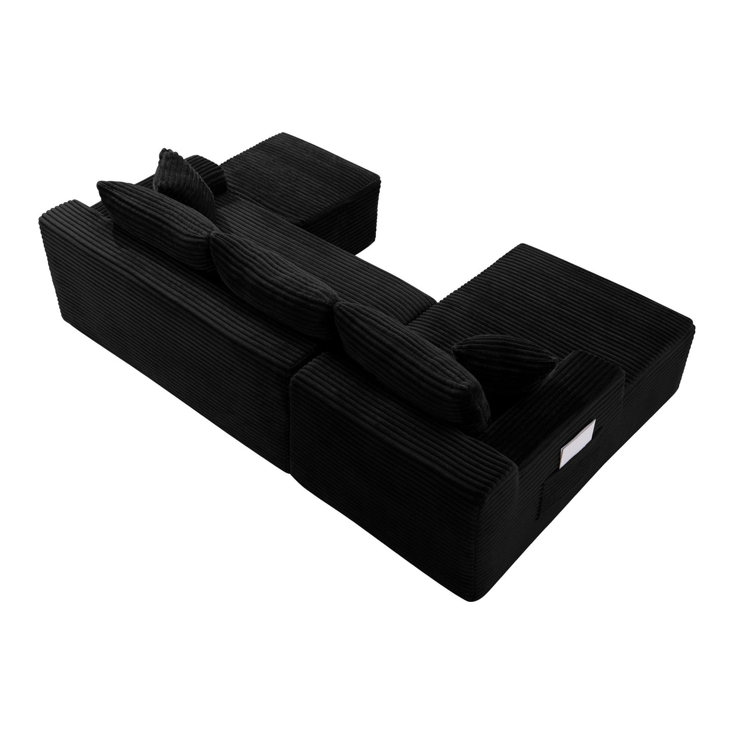 106.3" U-Shaped Cloud Sectional Sofa with Deep Seat