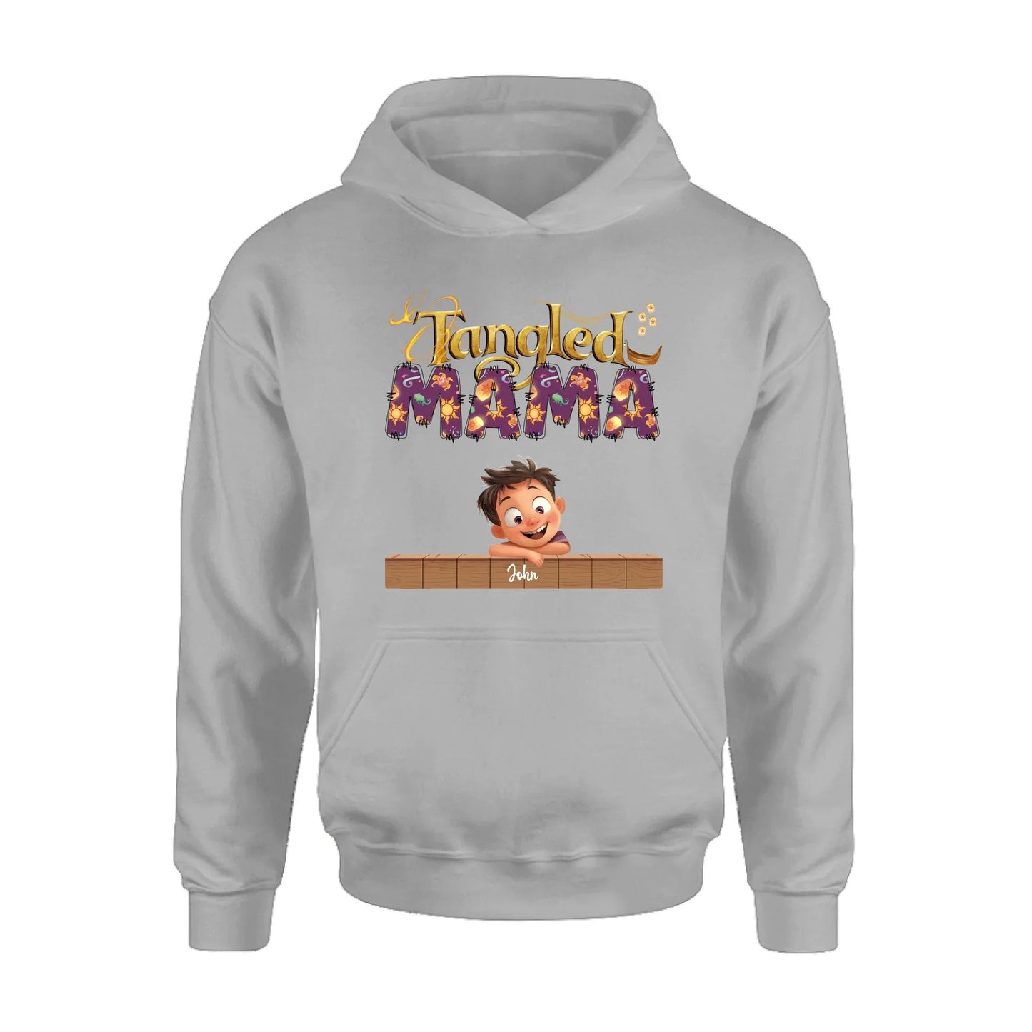 Personalized Tangled Mom T-Shirt/ Long Sleeve/ Sweatshirt/ Hoodie - Mother's Day Gift For Mom