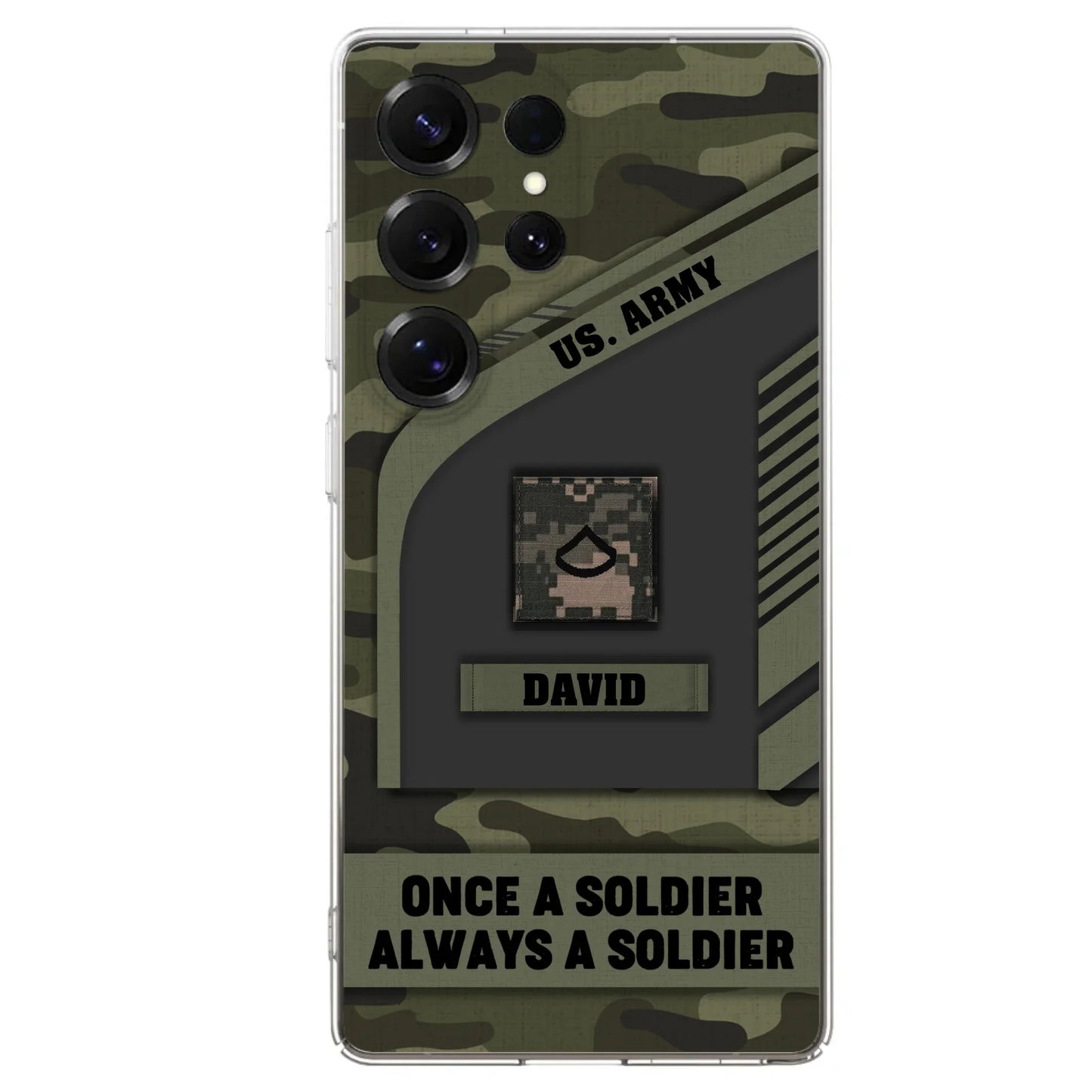 Custom Personalized Veteran Phone Case - Gift Idea For Veteran/Veterans Day - Once A Soldier Always A Soldier - Case for iPhone/Samsung