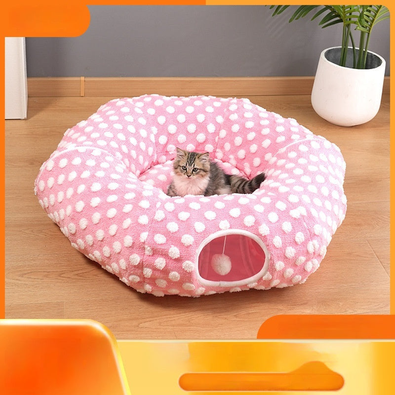 Donut-shaped Pet Bed Cat Mattress