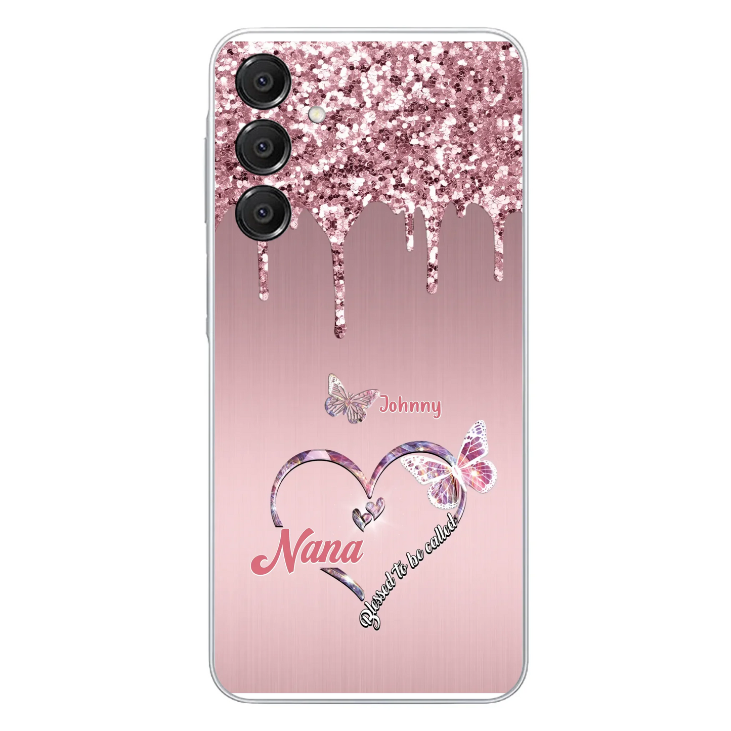 Custom Personalized Grandma Phone Case - Upto 10 Kids - Gift Idea For Mom/ Grandma/ Mother's Day - Case for iPhone/Samsung - Blessed To Be Called Nana