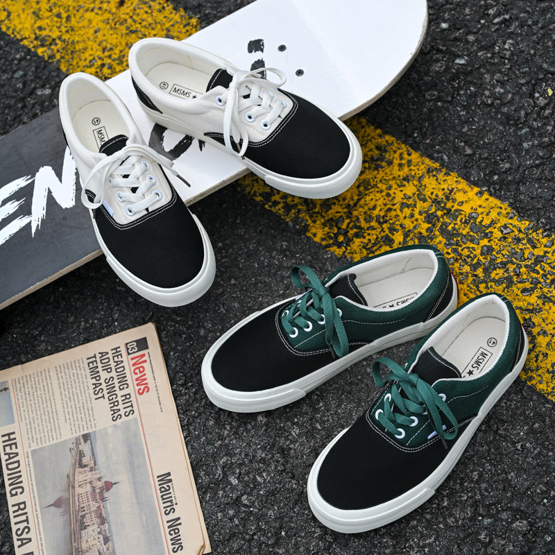 New Summer Low-Top Canvas Shoes, Vintage Couple Skate Sneakers For Men