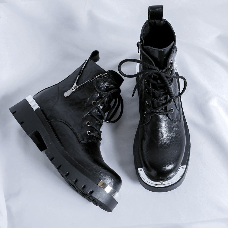 British-style Vintage Fashion Mens Side-zip Boots