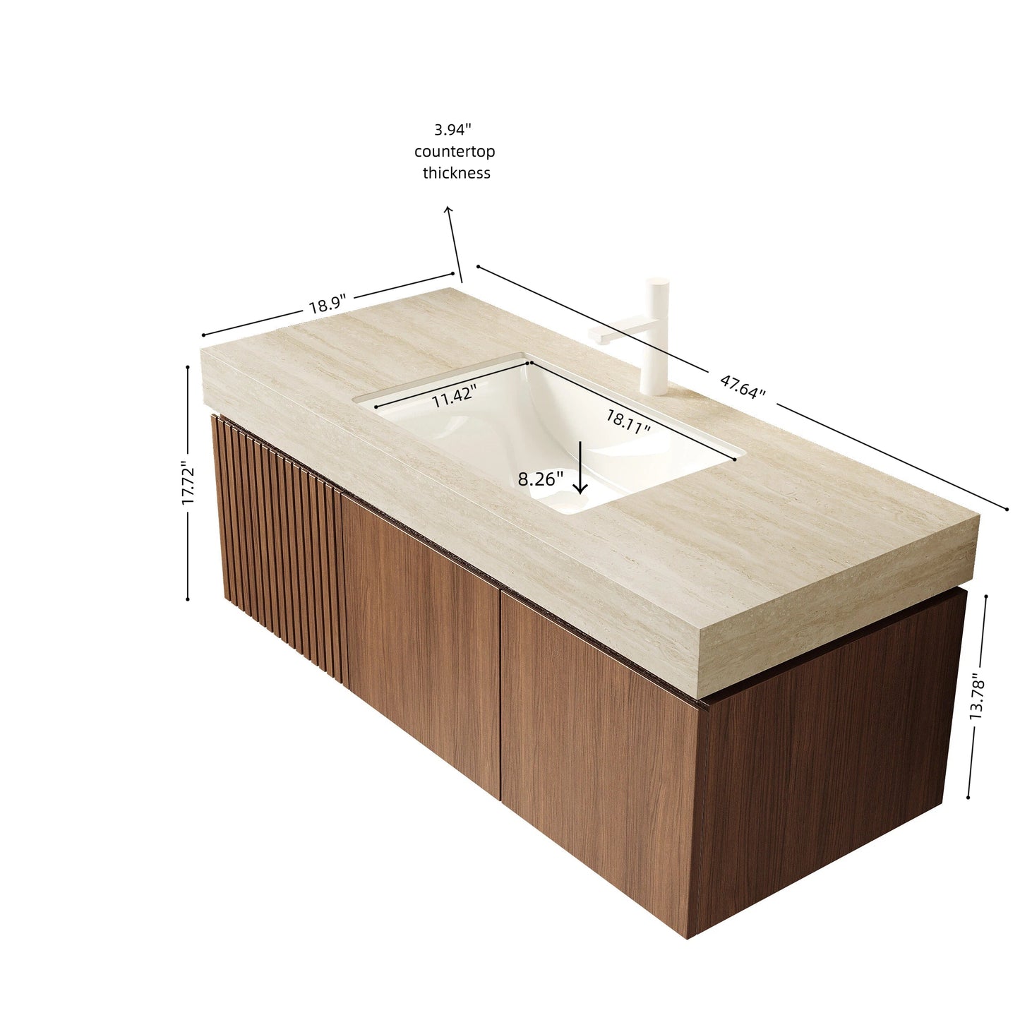 MURI 48" Bathroom Vanity & Sink