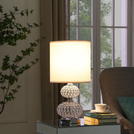 24" Chrome Filigree Cage Table Lamp