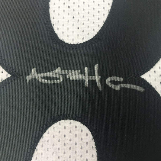 Framed Autographed/Signed Antonio Brown 35x39 Pittsburgh Steelers White Football Jersey Beckett BAS COA