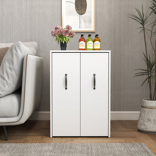 3 Tier Wooden Floor Standing Bookcase with Slide Out Drawer Storage