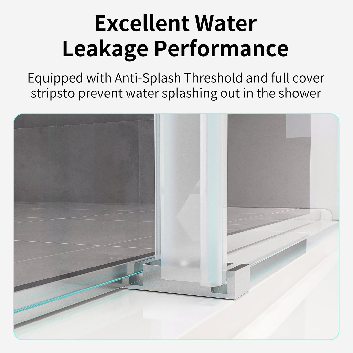 Double Sliding Frameless Soft-Close Shower Door