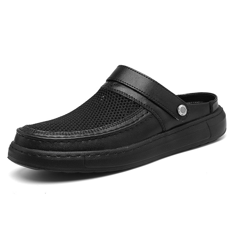 Mens Breathable Mesh Hollow-out Two-way Sandals