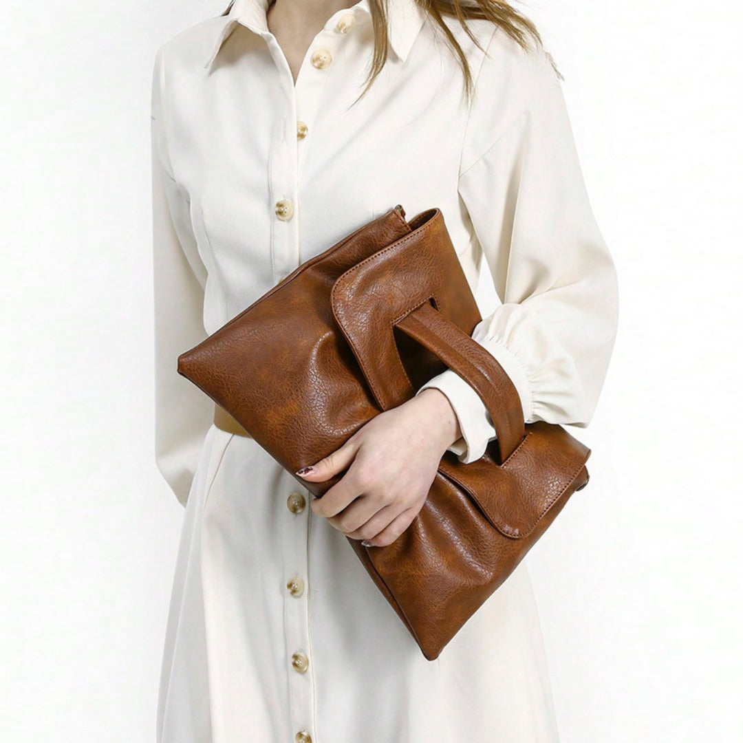 Large capacity clutch purse evening envelope bag
