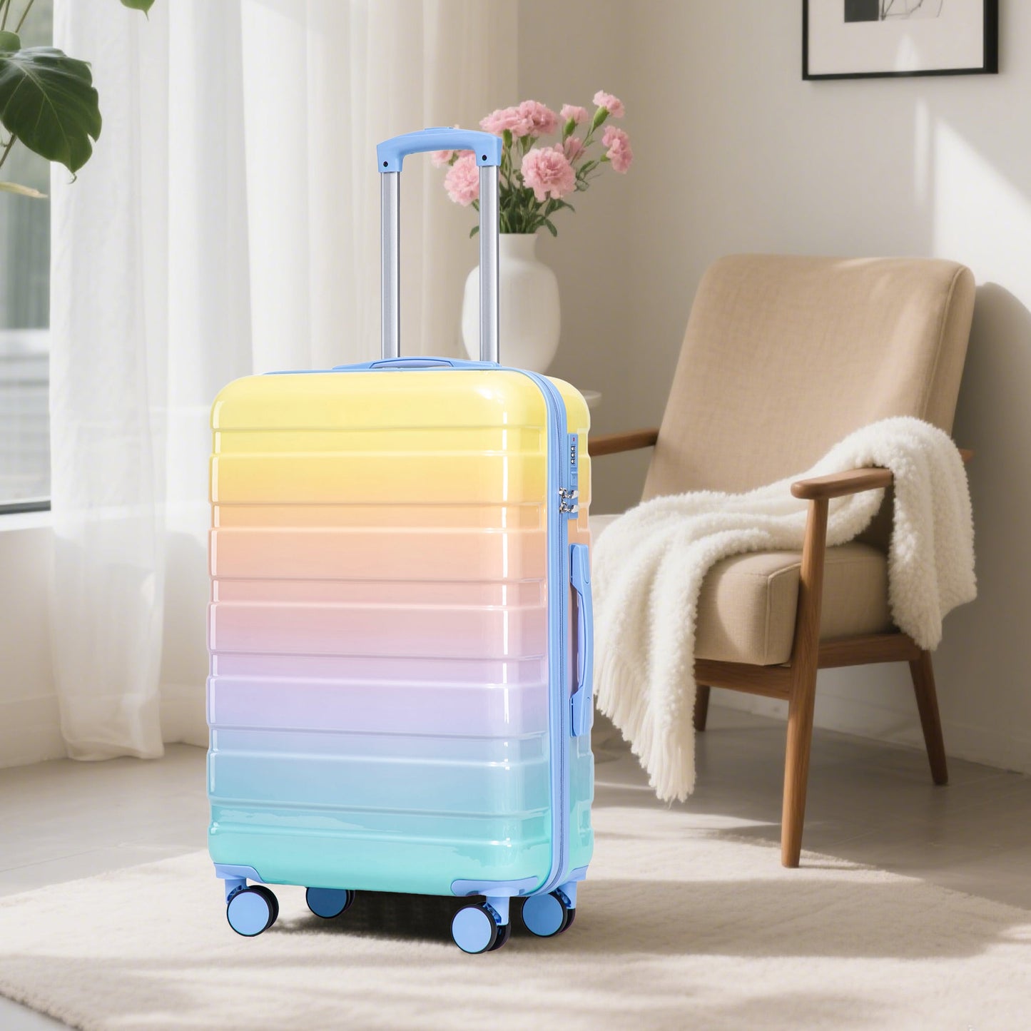 3-Piece PC Spinner Wheel Luggage Set