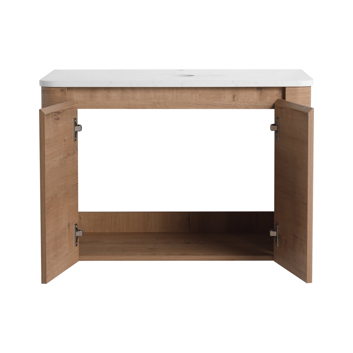 30" Wall-Mounted Bathroom Vanity with 2 Soft-Close Doors