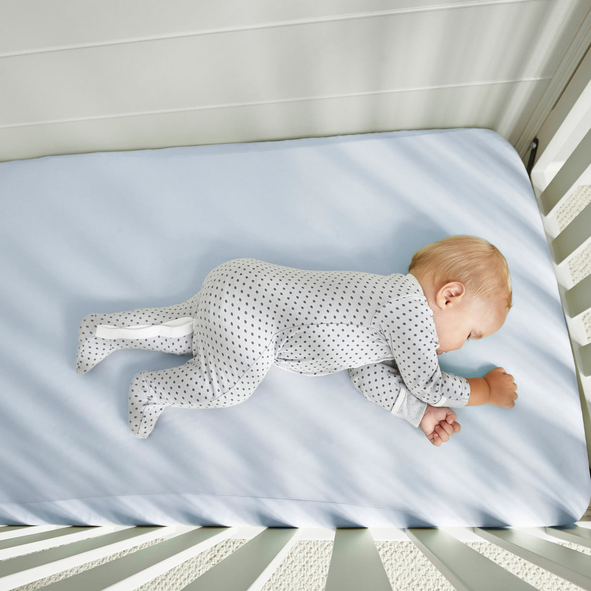 BedGear Dri-Tec Crib Sheet, Baby Blue