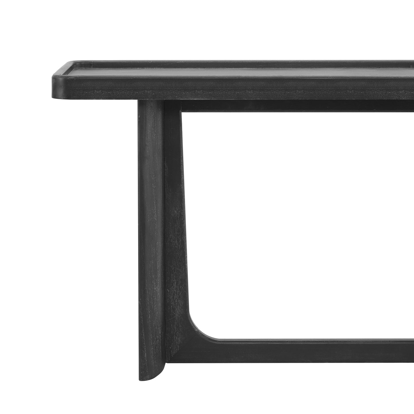 Farmhouse Console Table with Tray Top Design, Solid Wood Frame