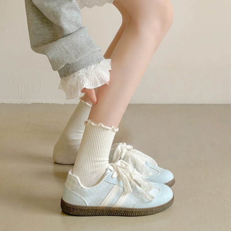 Summer Breathable Versatile Unique Flat Sneakers, Lace-Up Comfort Shoes For Women