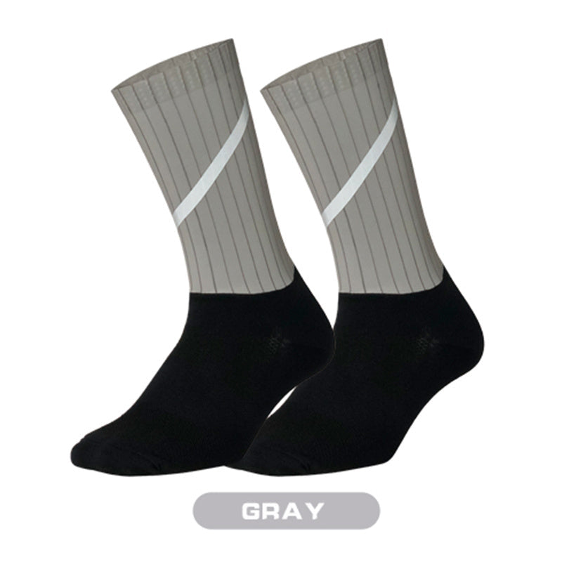 Sport profession Cycling Socks Men Anti Slip Seamless Aero Bike Wearproof Road Bicycle Socks Reflective Safety Sock