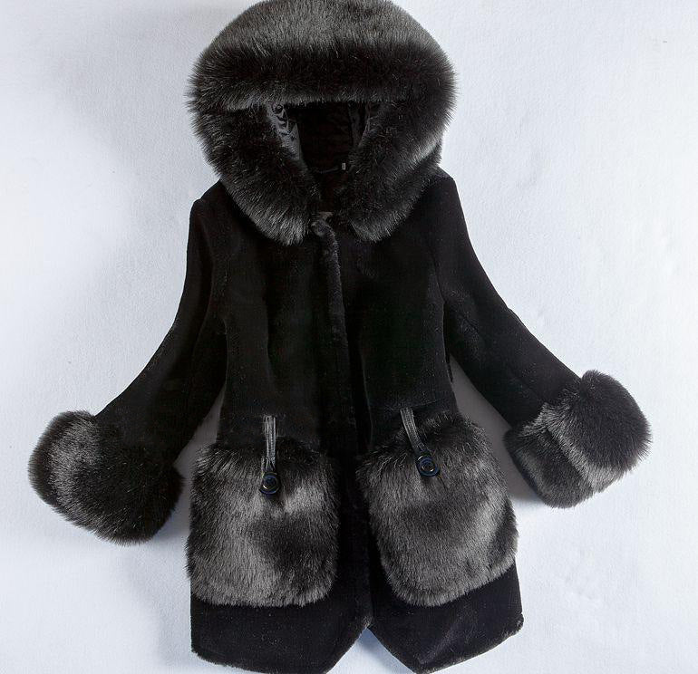 Sexy New Red New Winter Fur Coat for women
