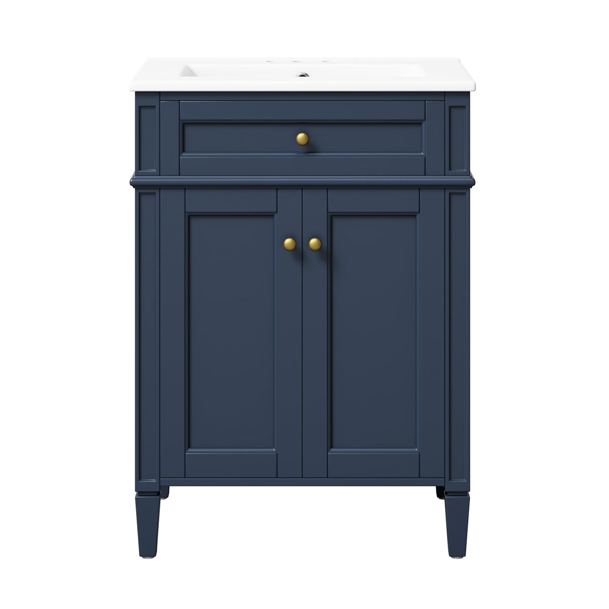 24" Bathroom Vanity with 2 Doors and Tip-Out Drawer