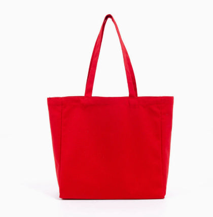 Fashionable Eco-friendly Colorful All-cotton Tote Canvas Bag