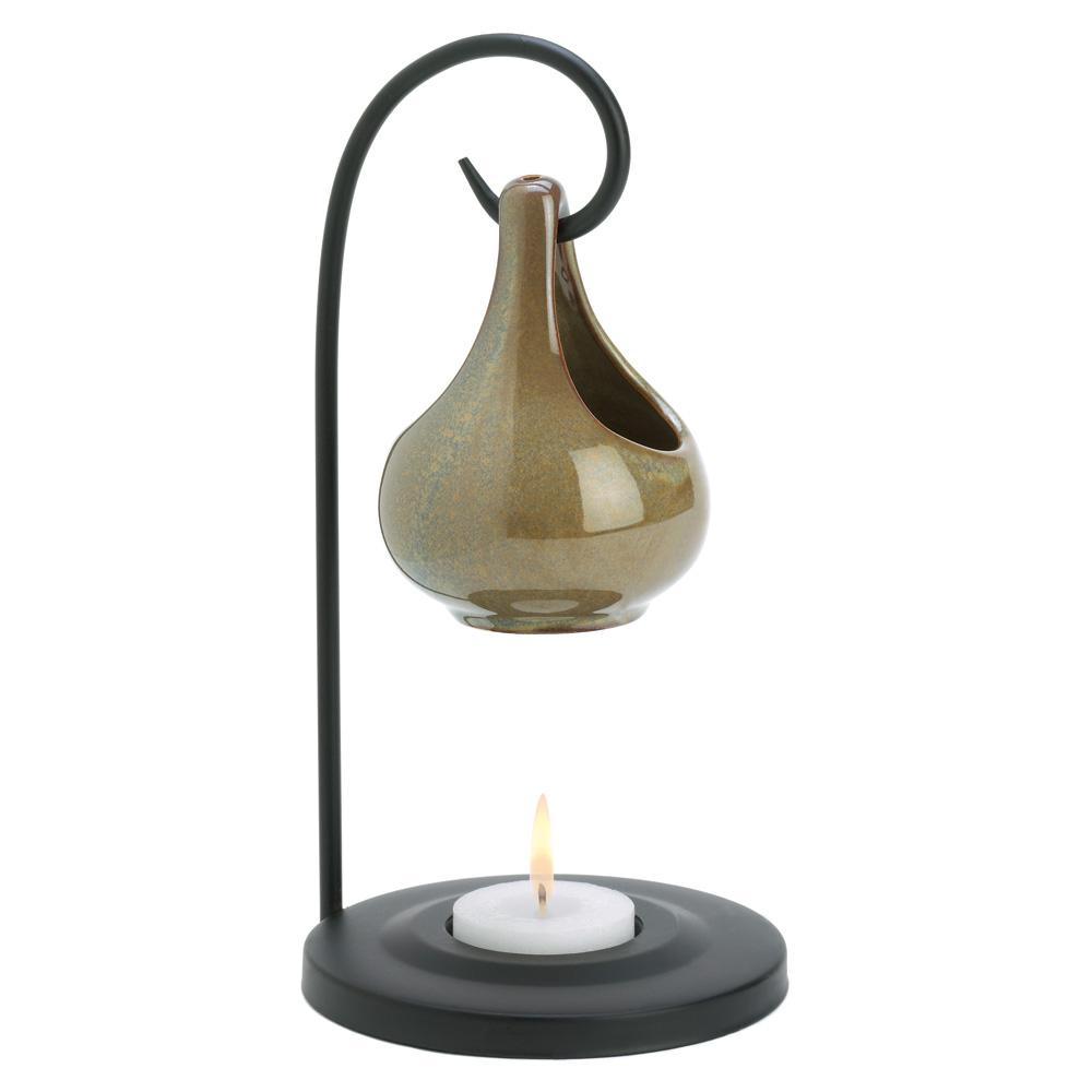 Brown Tear Drop Oil Warmer
