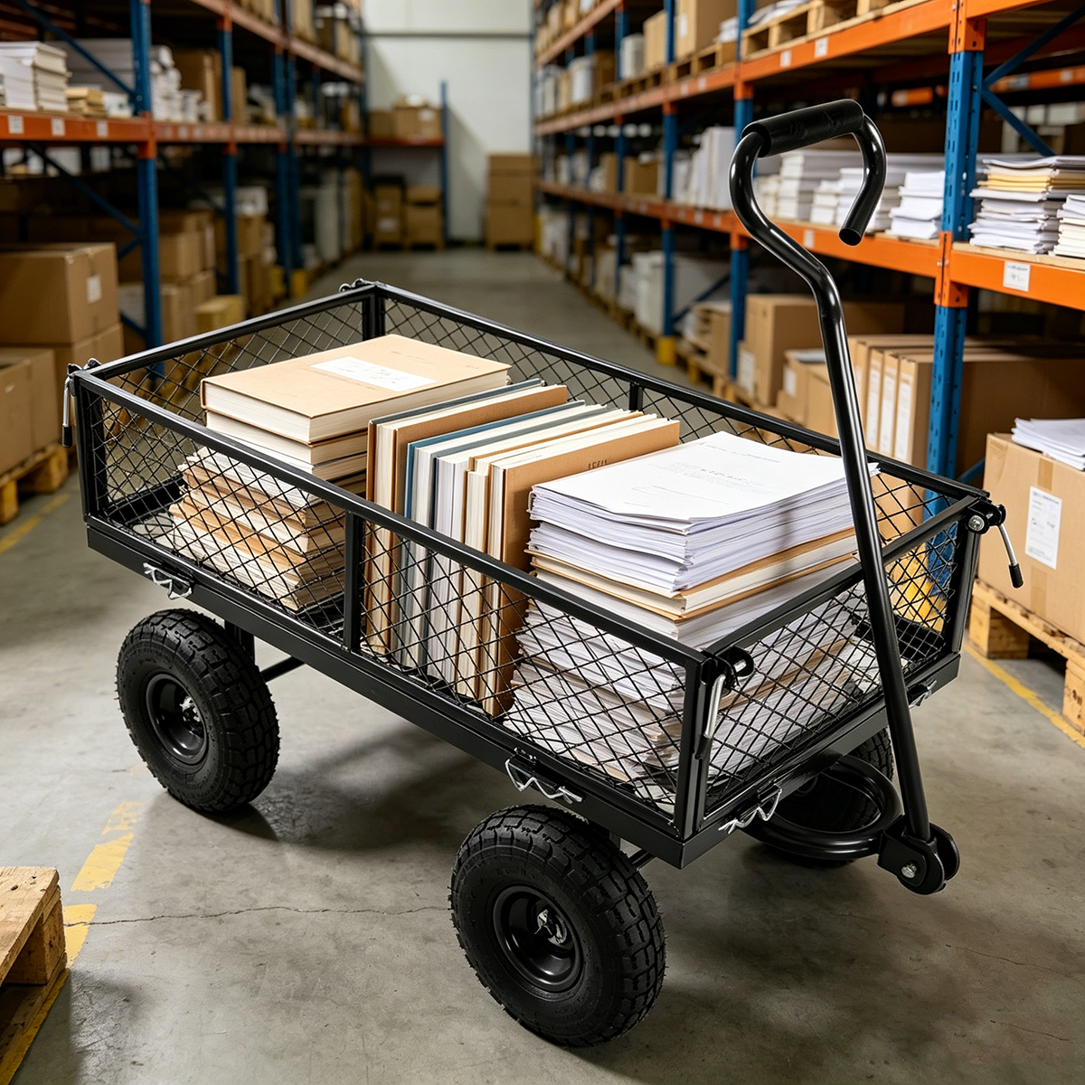 Wagon Cart Garden Cart Trucks Make It Easier to Transport Firewood