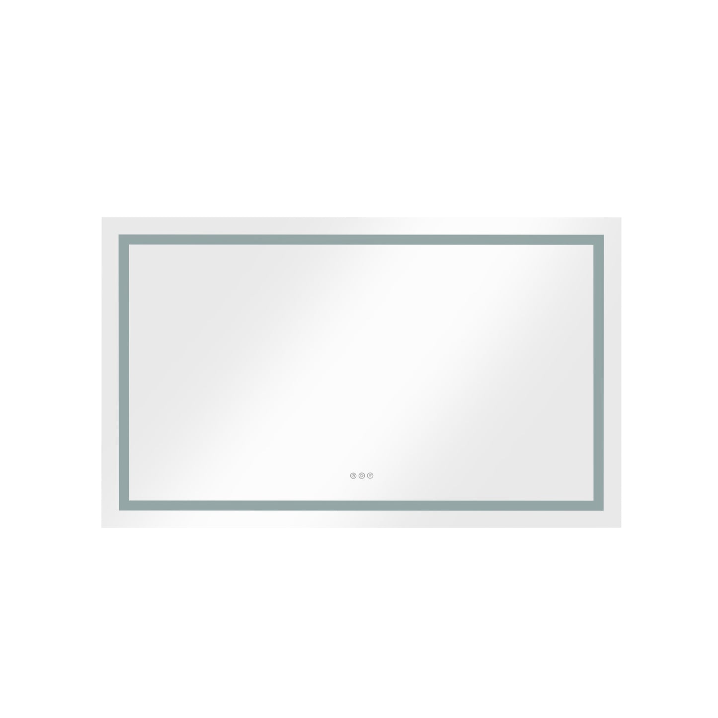 60 x 36 Inch LED Bathroom Mirror with Front and Backlight