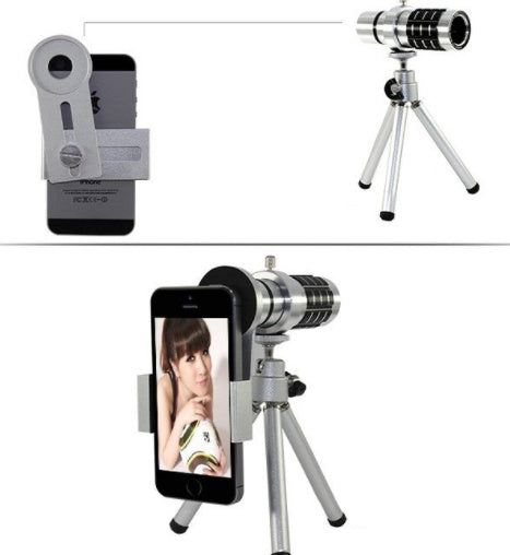 12X Zoom Mobile Telescope - Powerful Long-Focal Camera Lens for Universal Travel Adventures