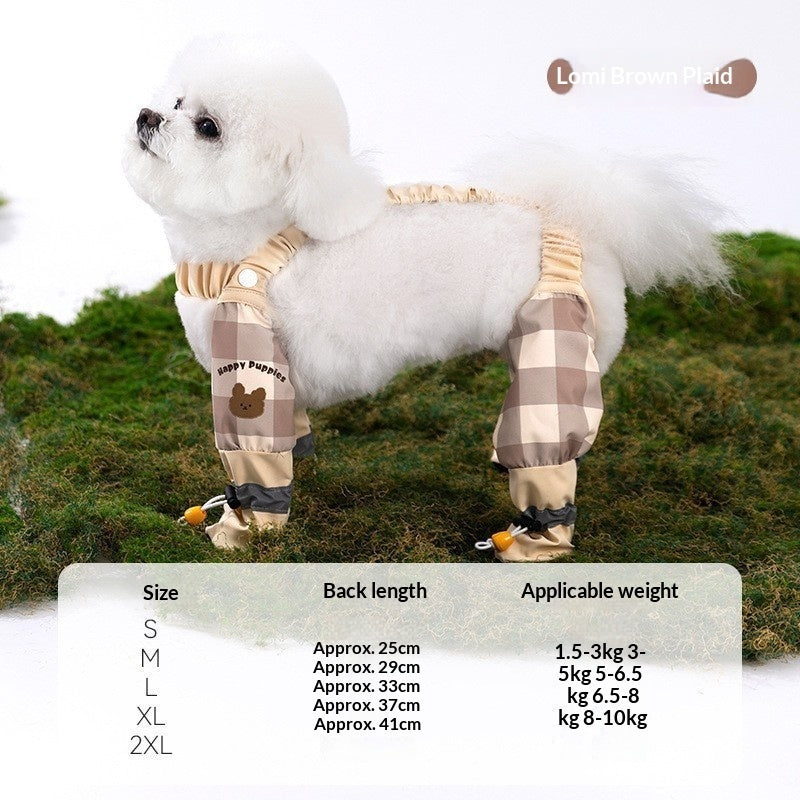 Simple, Versatile Full-body Pants With A Built-in Bib For Outdoor Use Waterproof, Stain-resistant, And Dustproof