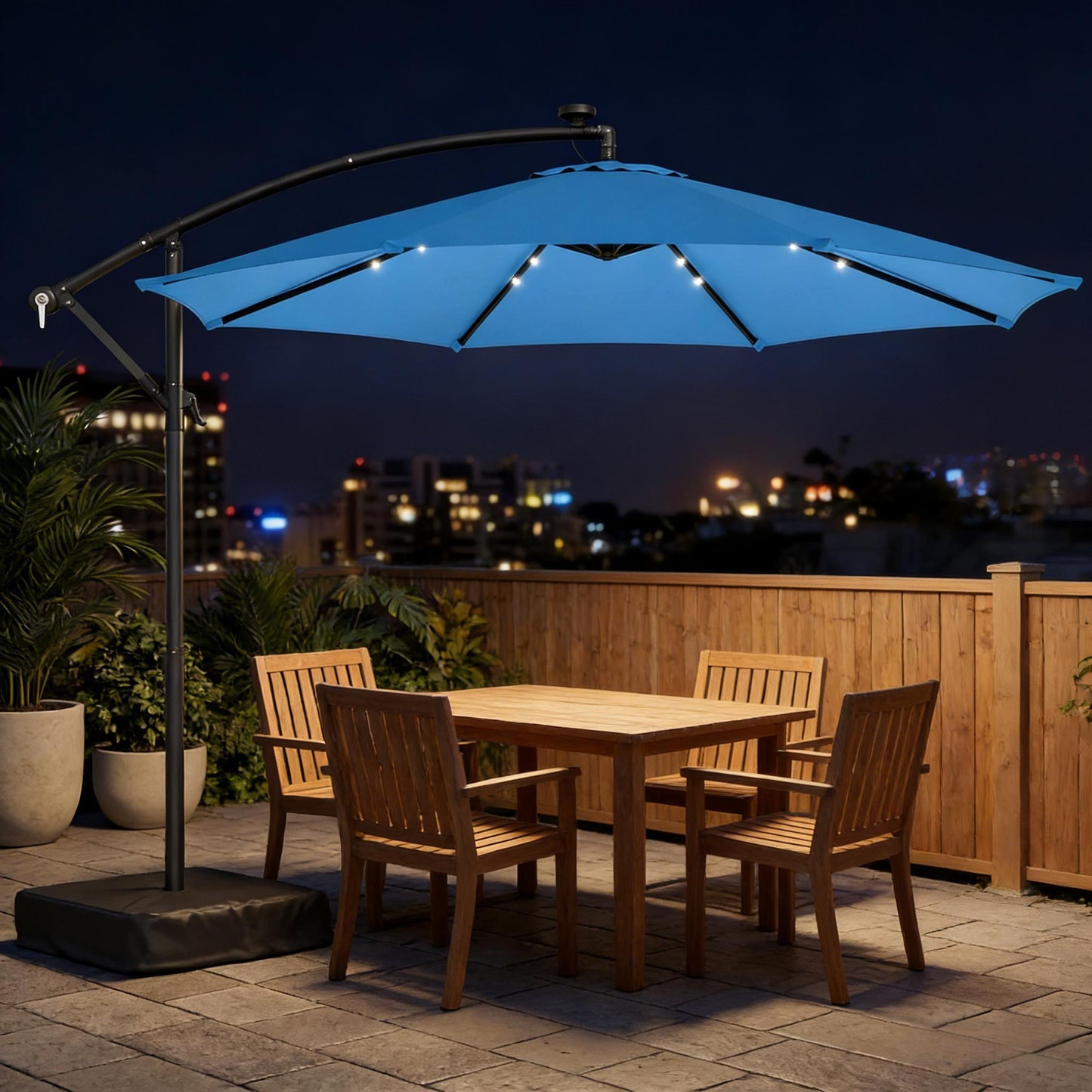 Stylish Pool Umbrella, Outdoor Cantilever Patio Umbrella