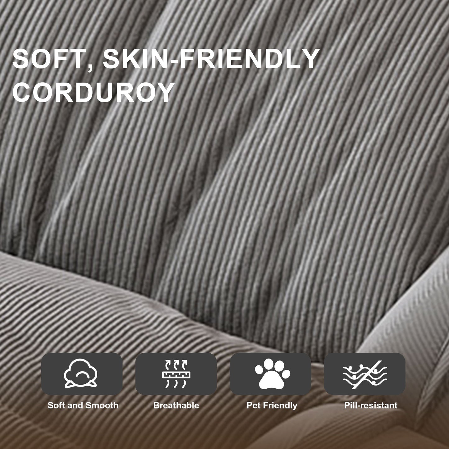 Upholstered Human Dog Bed for Adults and Pets
