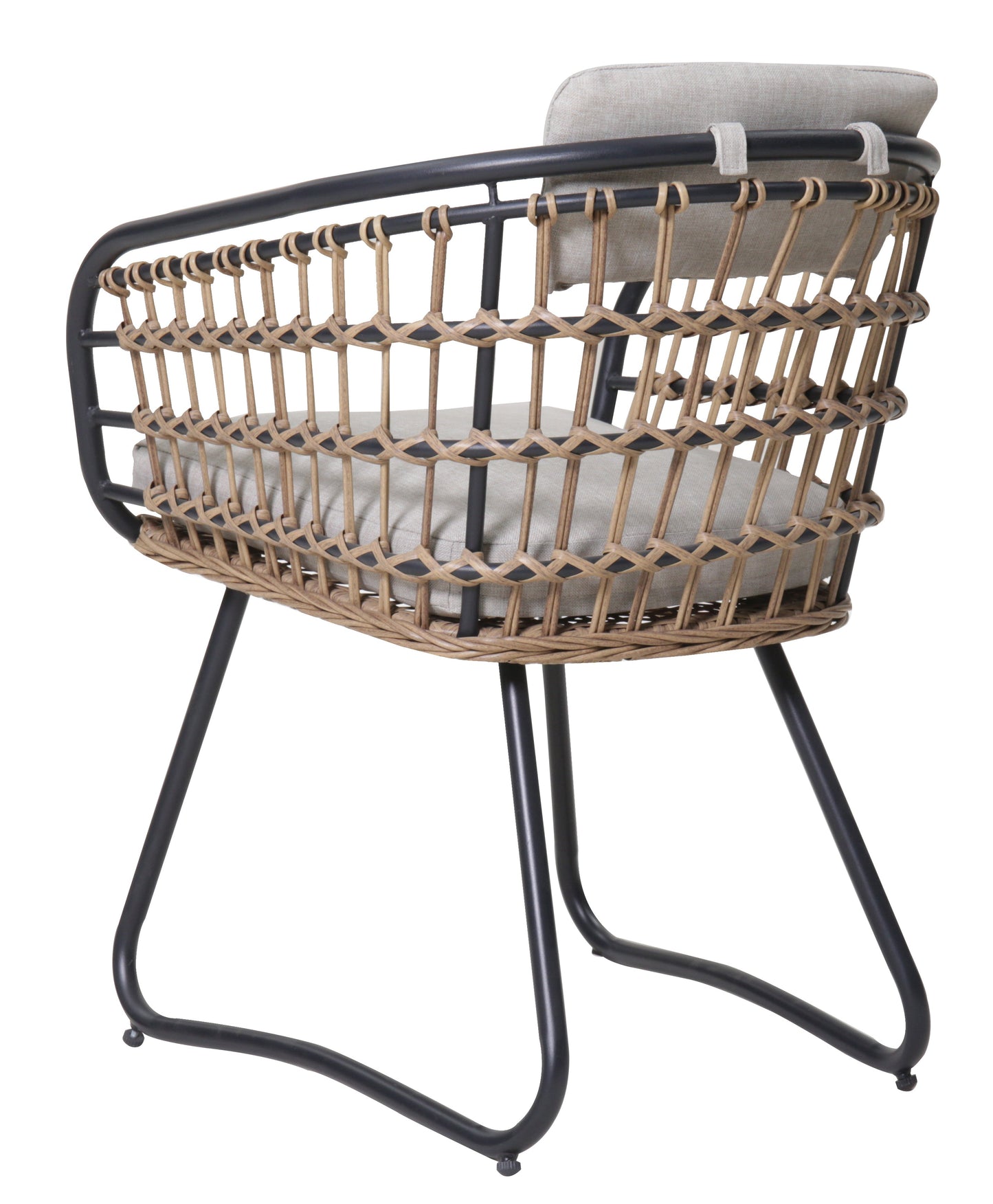 Outdoor Wicker Dining Chairs Set of 2 with Cushions
