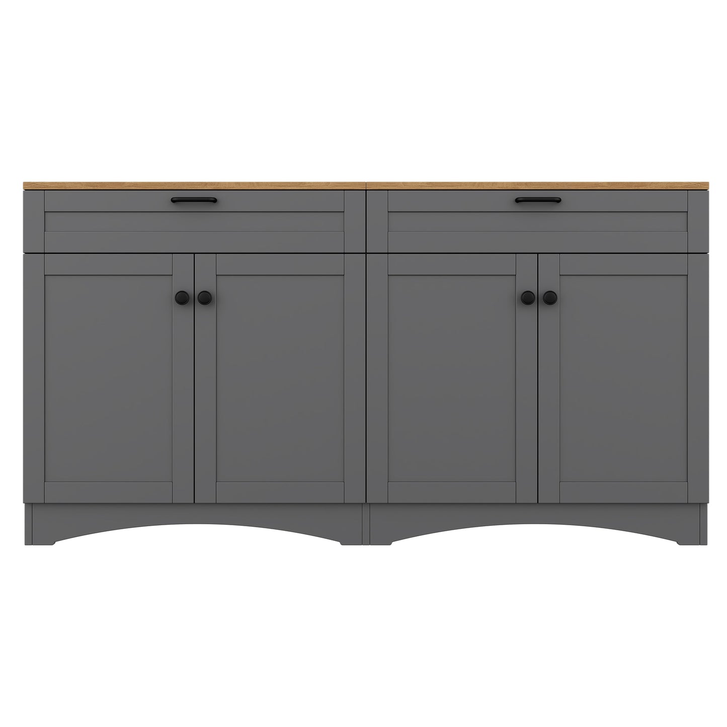 On-Trend Farmhouse TV Stand with 2 Drawers for TVs Up to 70"