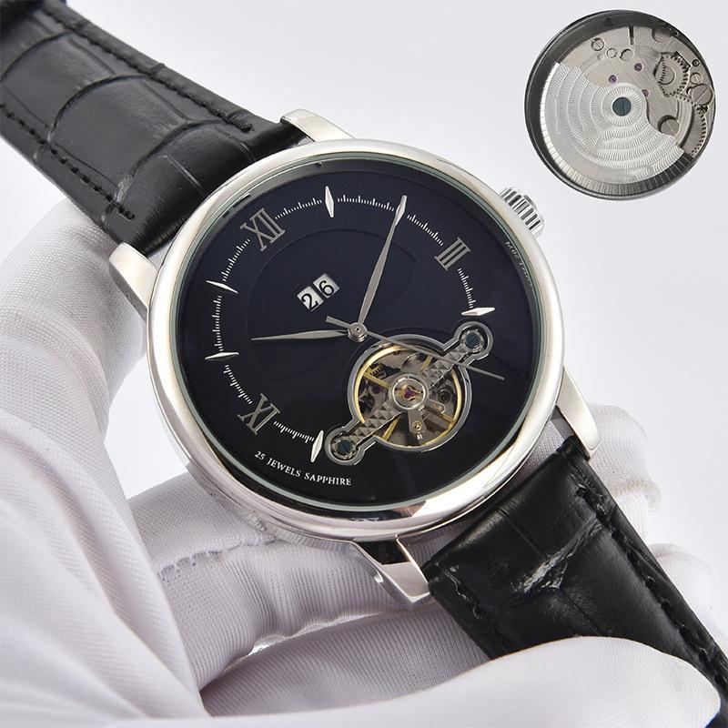 Dual-calendar Fashion Business Steel-belt Watch