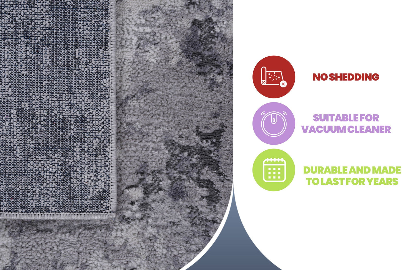 Marfi 6' x 9' Abstract Area Rug - Light Gray