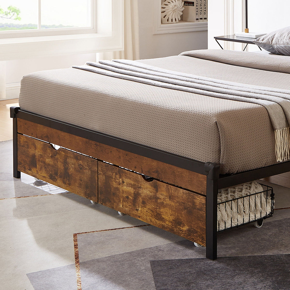 Modern Design Under Bed Drawers With Wheels For Easy Storage
