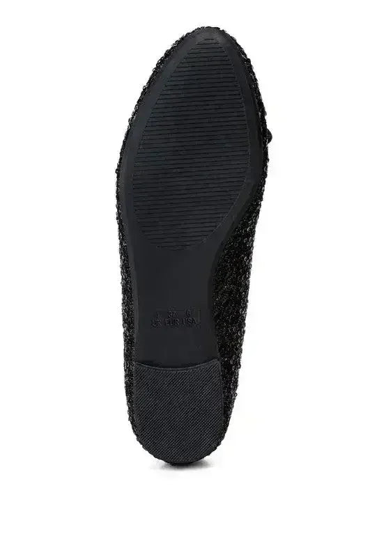 Sequin Ballet Flats - Glam Comfort Shoes | Femstylo