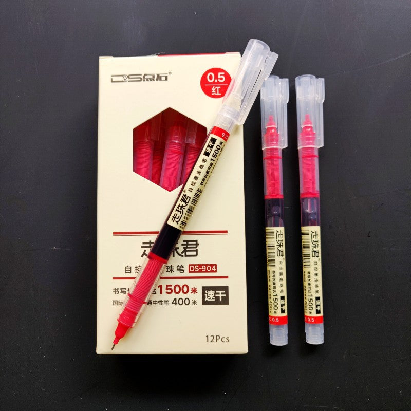 Dianshi Quick-Drying Gel Pen - Rollerball Straight Liquid Ink for Smooth Writing