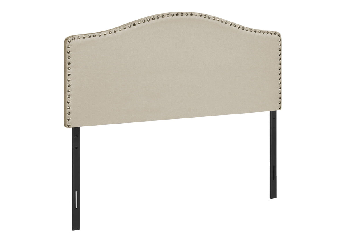 Full Size Upholstered Bed Headboard - Beige