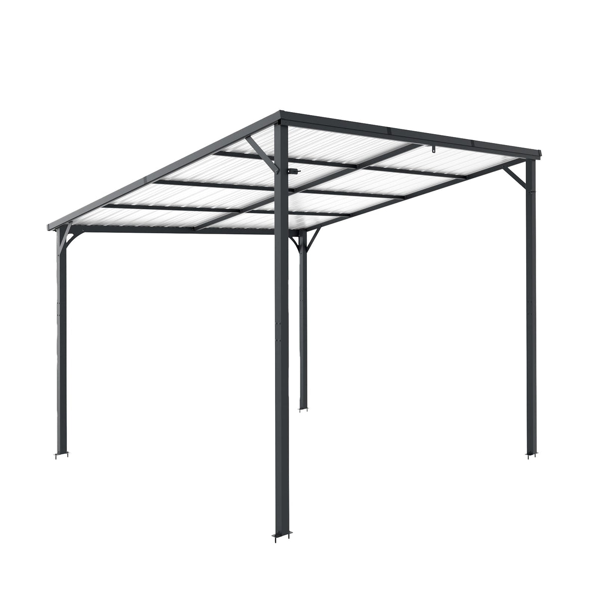 Outdoor Pergola, 10' x 10' Hardtop Gazebo for Yard
