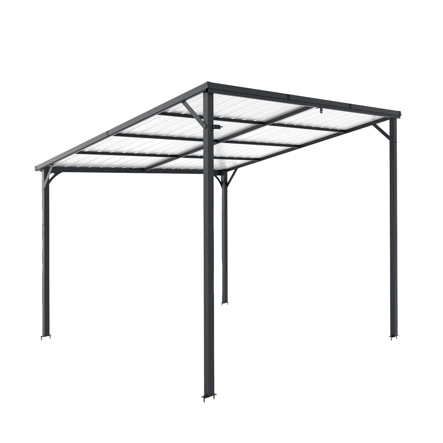 Outdoor Pergola, 10' x 10' Hardtop Gazebo for Yard