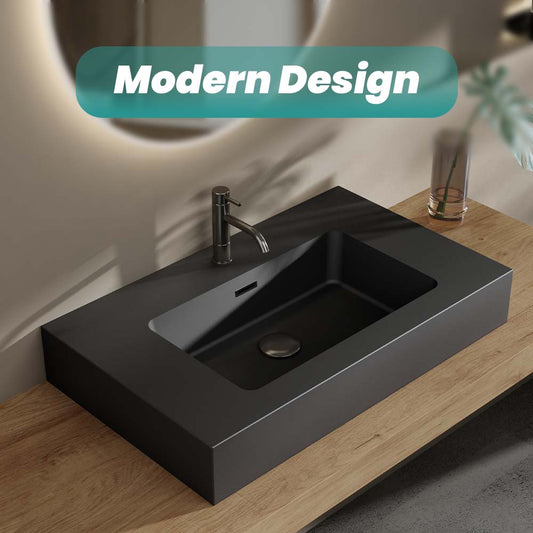BB02-30-109 Integrated Engineered Solid Surface Basin Matt