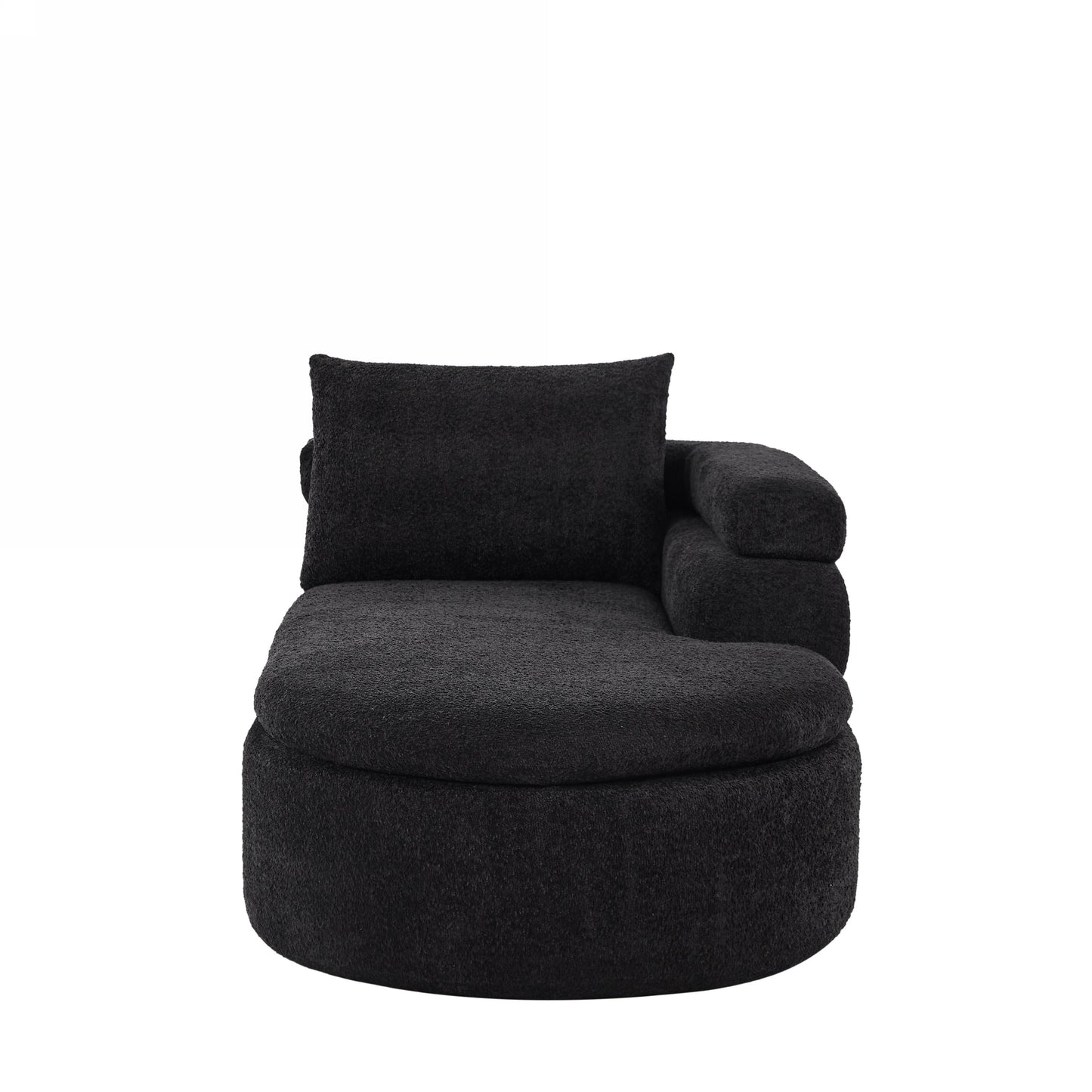 106" L-Shape Sectional Sofas (Black)