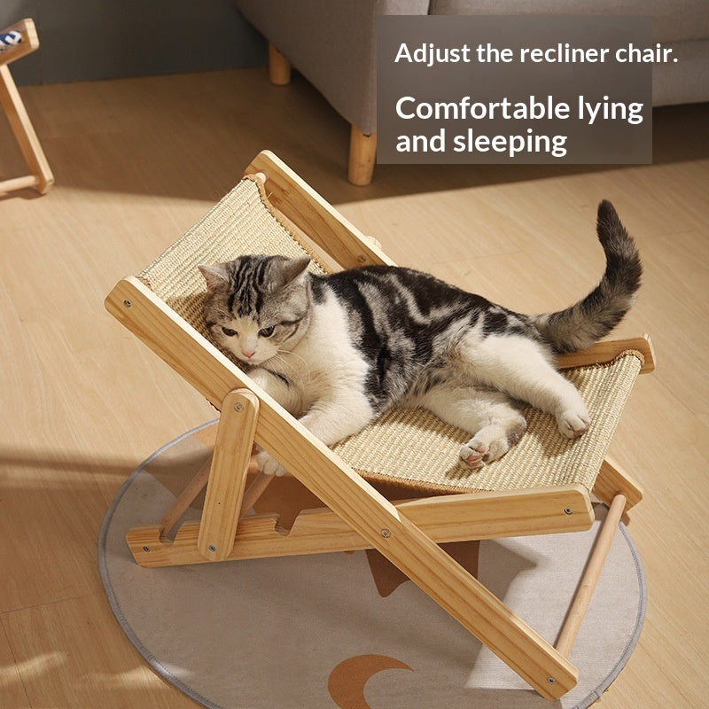 Cat Scratching Board, Scratching Mat, Cat Nest, Integrated Solid Wood Sisal Mat, Scratch-Resistant And Not Easy To Shed, Cat Lounge Chair, Rocking Bed, Pet Supplies