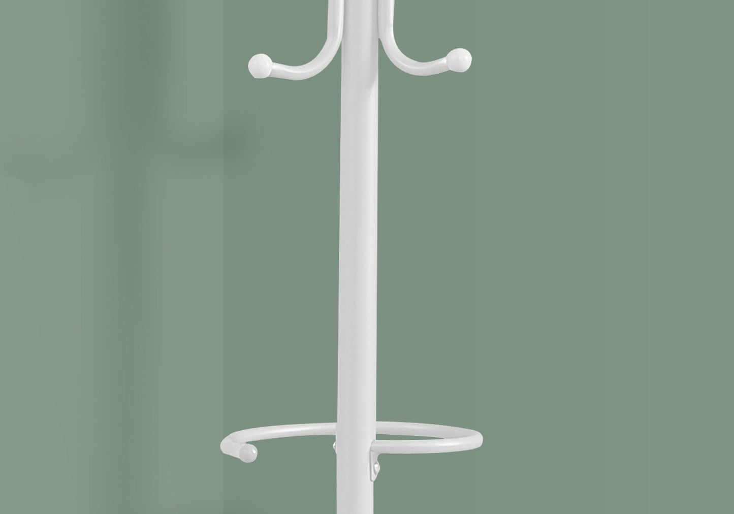 Freestanding Coat Rack with 6 Hooks and Hanging Bar