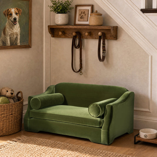 Paloma 35.5" Dog Sofa Bed - Medium in Olive